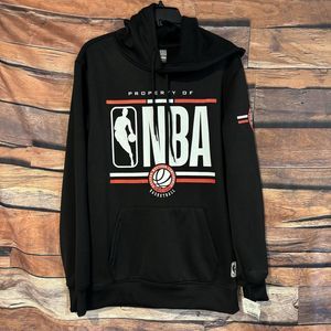 NBA "Property Of" Black Small Pullover Hoodie Sweatshirt Men's Long Sleeve NWT